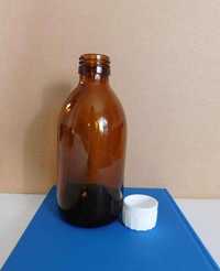 Frasco de vidro âmbar 250 ml