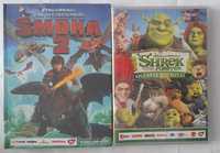 "Shrek 4 Ostatni rozdział" "Jak wytresować smoka 2" 2x DVD dubbing I n