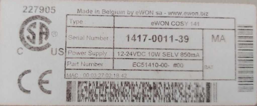 eWON COSY141 VPN Switch / Router / VPN