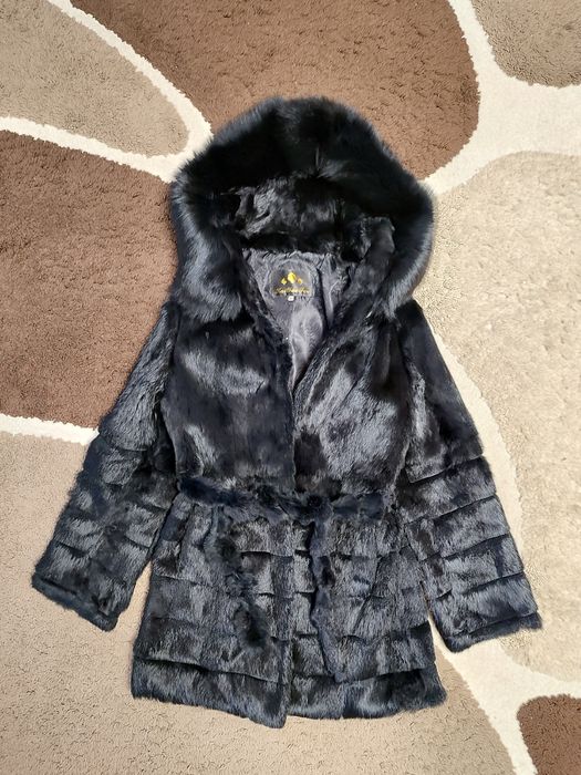 Шуба- шубка, хутро кролик S- М