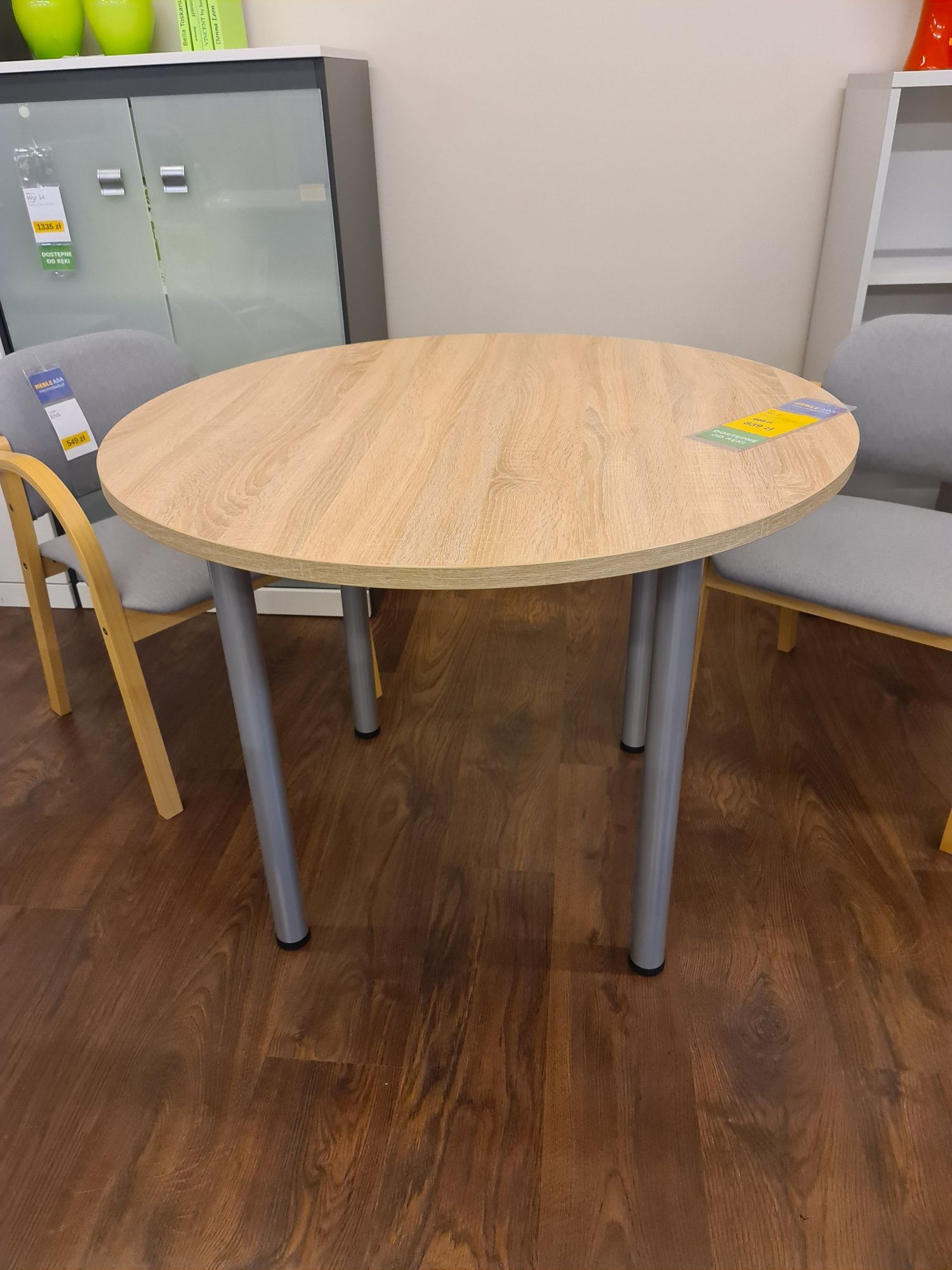 Stół okrągły do biura gabinetu kuchni kawiarni