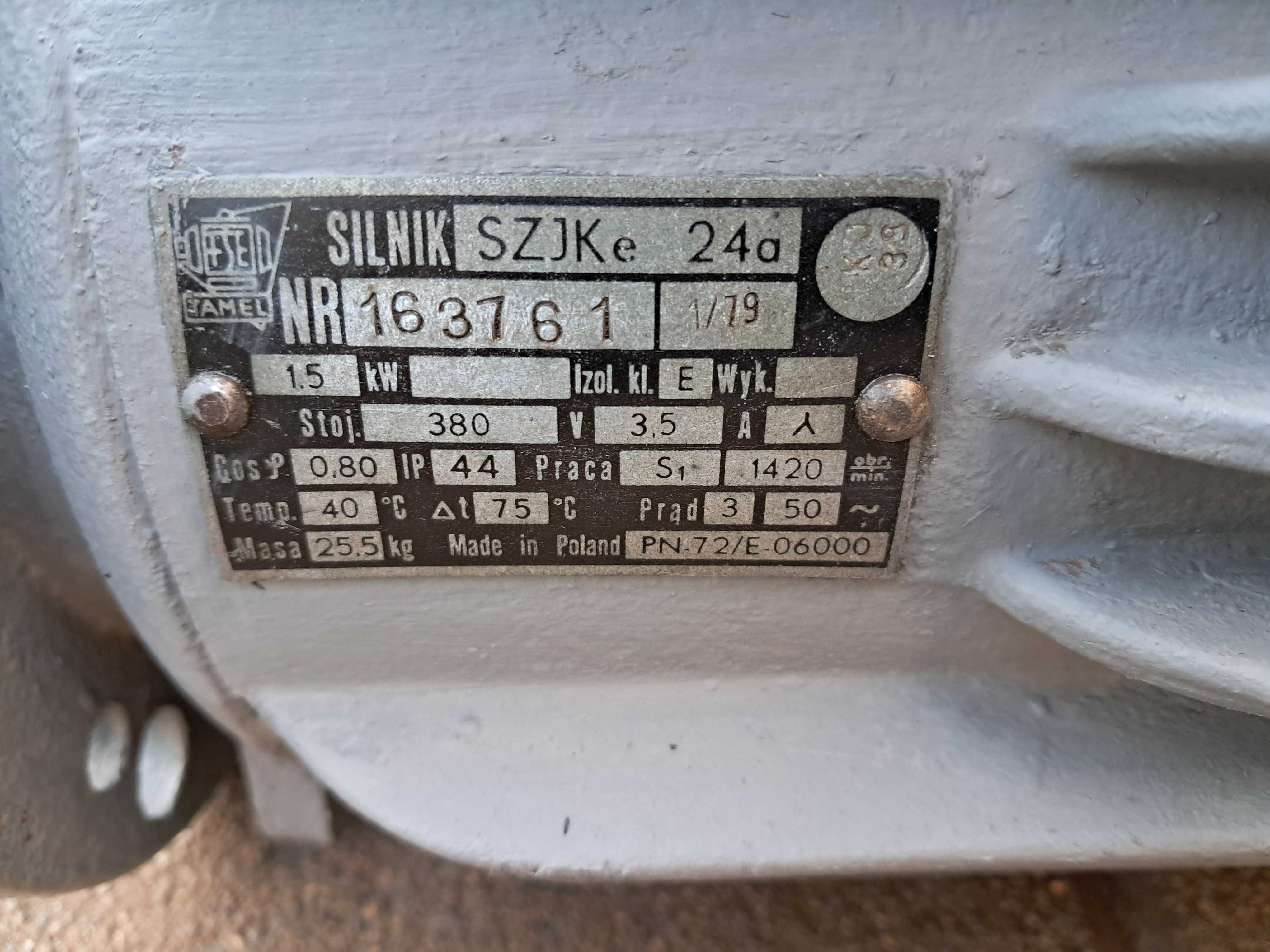 Silnik elektryczny kołnierzowy 1,5kw 1420 obrotów Polski .Wysyłka