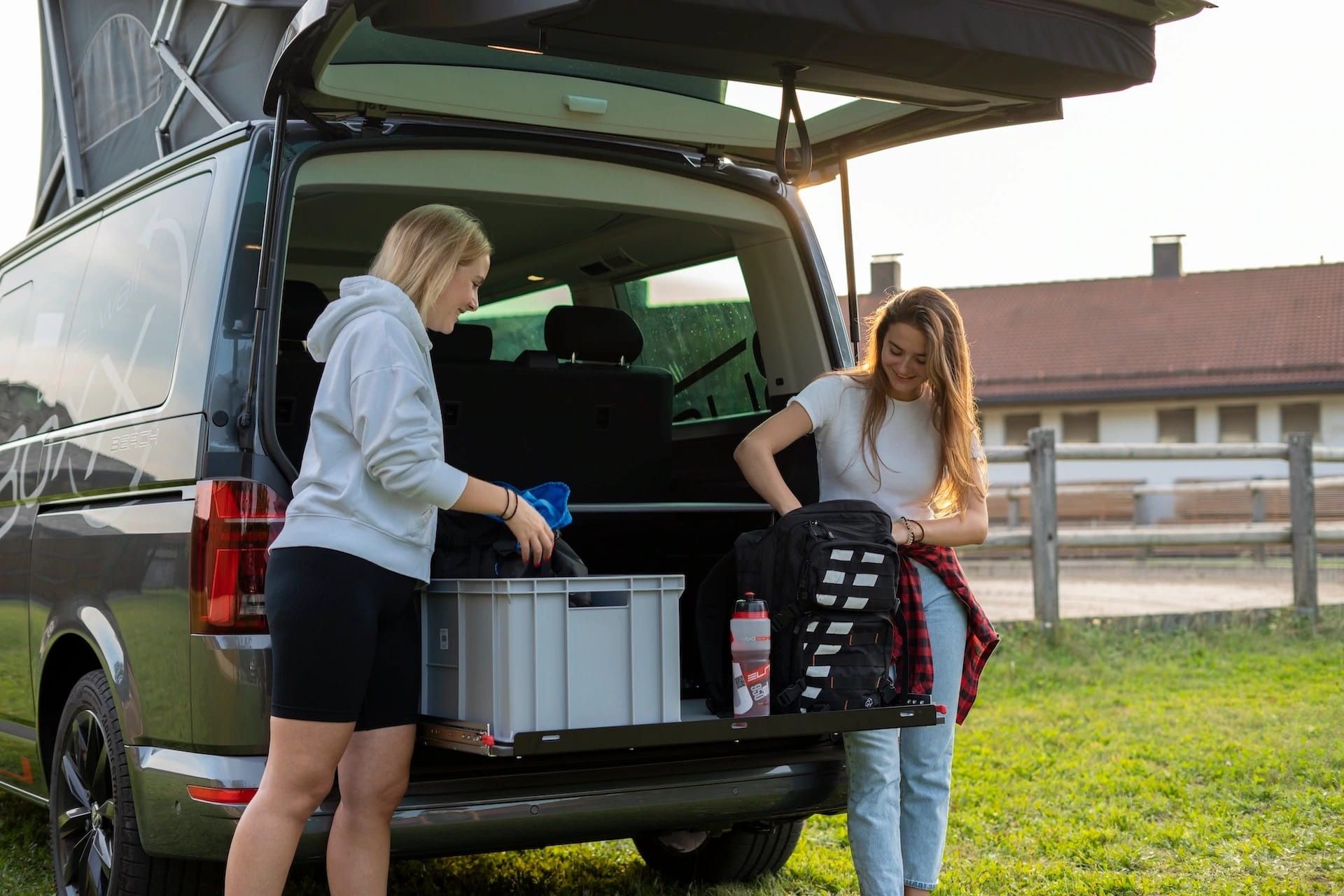 Wysuwana szuflada VW California multivan zabudowa california platforma