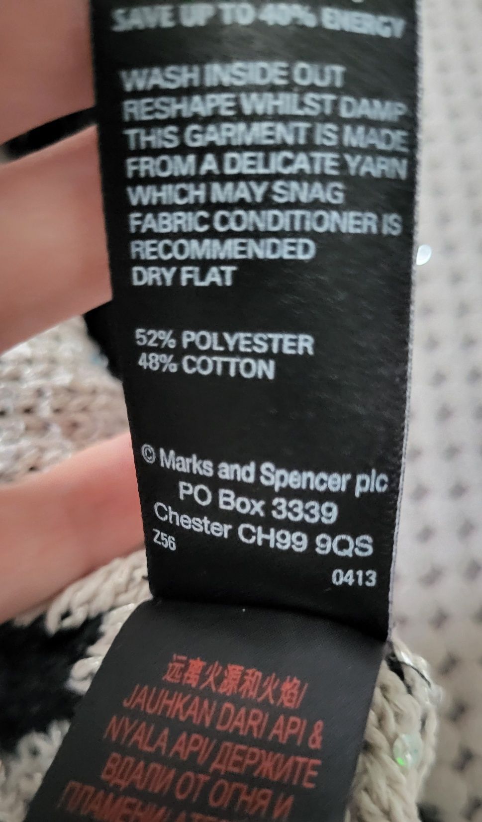 Sweter w paski Marks Spencer r. M