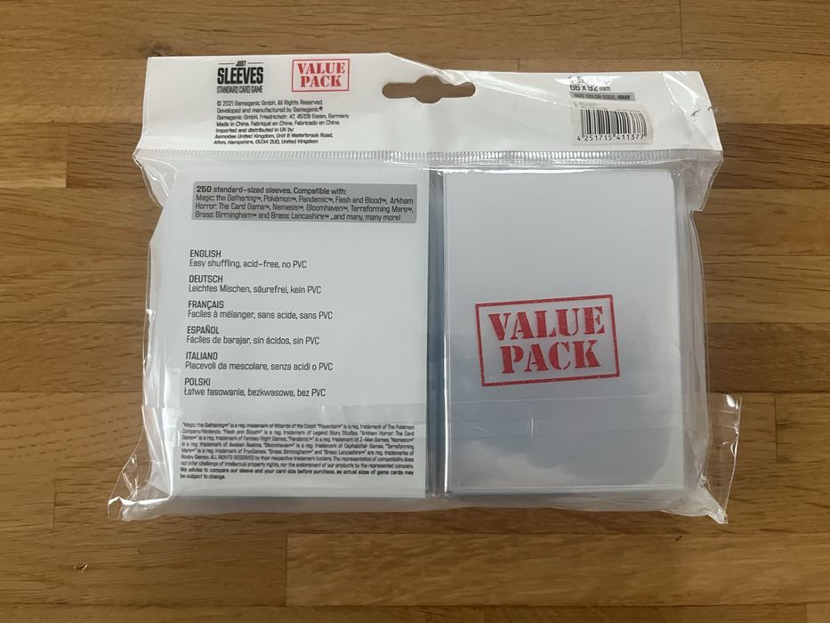 Gamegenic Just Sleeves Value Pack koszulki na karty