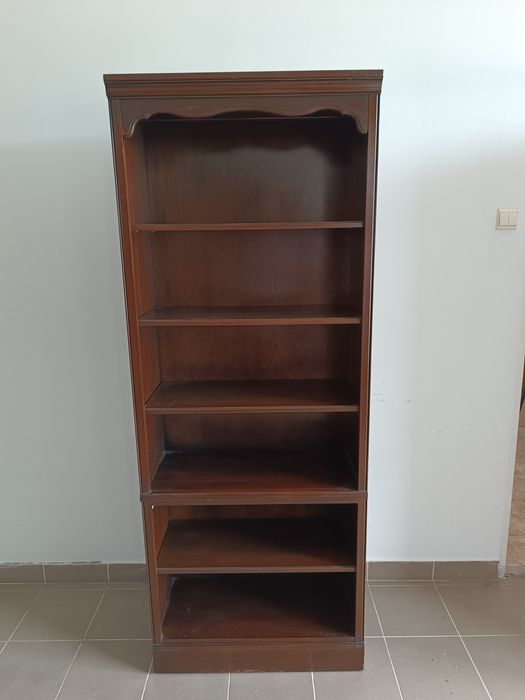Regał na książki biblioteczka ciemny kolor drewniany