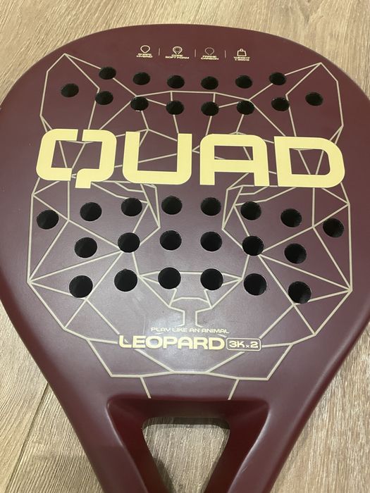 Raquete padel quad leopard