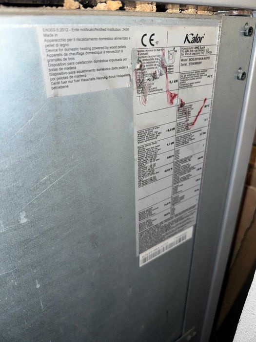 Caldeira Pellet 16kW Kalor Idro Compacta