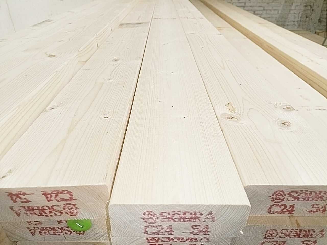 Drewno konstrukcyjne ŚWIERK C24 45mm x 120 mm