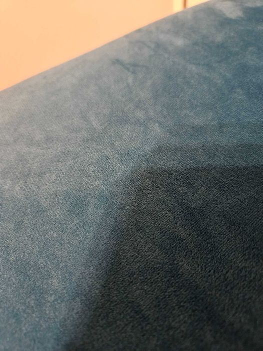 Pokrowce na krzesła miękkie welurowe turkusowe 4 sztuki komplet