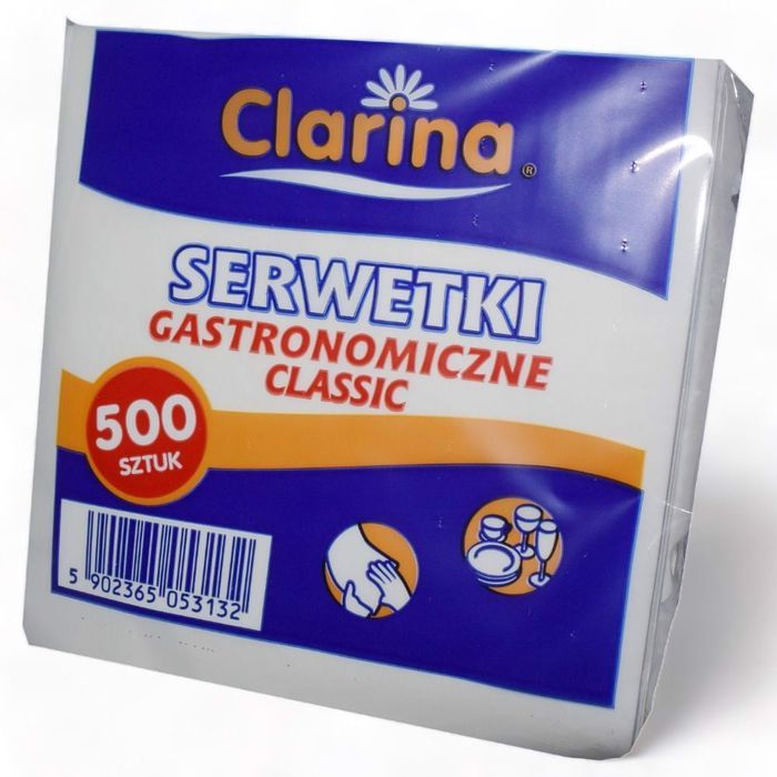 serwetka gastronomiczna 15x15 cięta biała 500szt