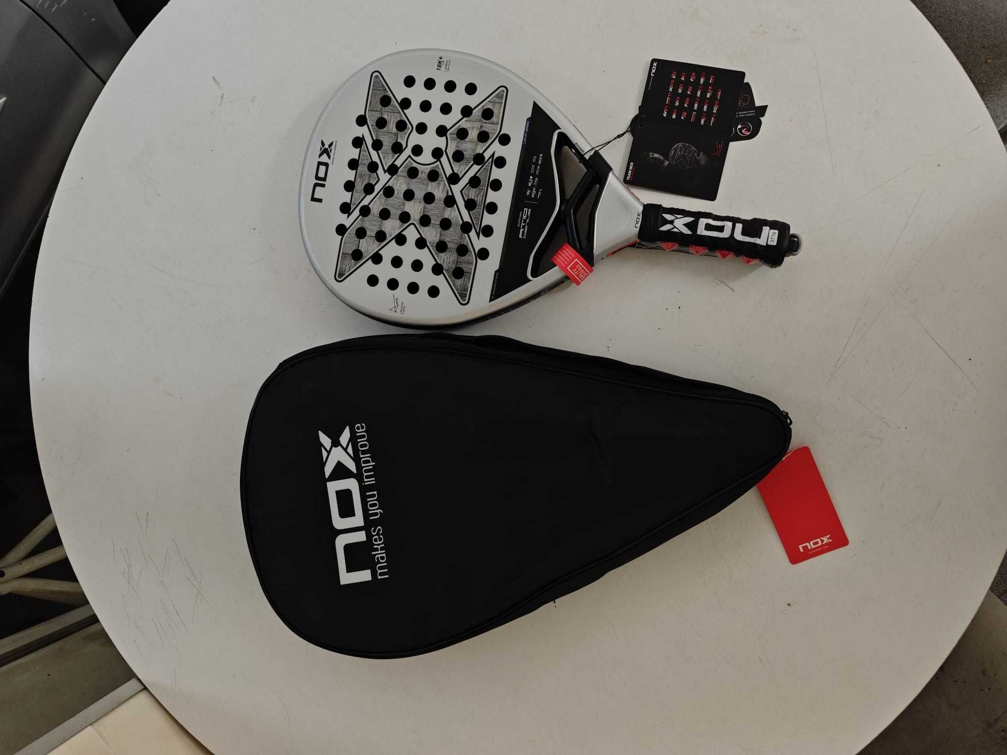 Raquete de Padel Nox AT Genius 18K Agustín Tapia 2024 – NOVA