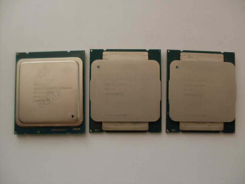Процессоры Xeon E5-2620v2(LGA2011,s2011) и Xeon E5-2637v3(LGA2011-3).