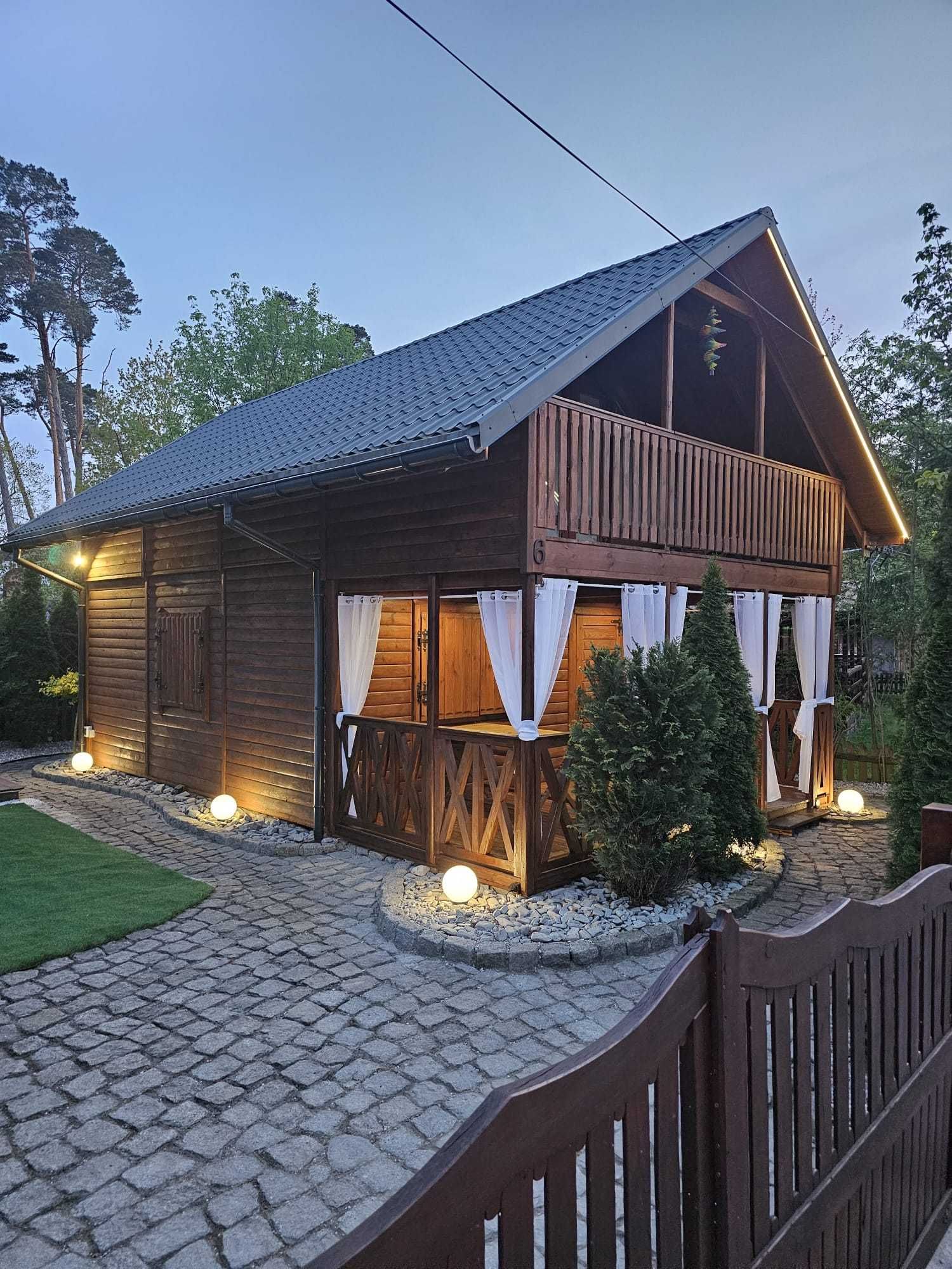 DOMEK  z jacuzzi w Przyjezierzu-terminy wrzesien/pazdziernik