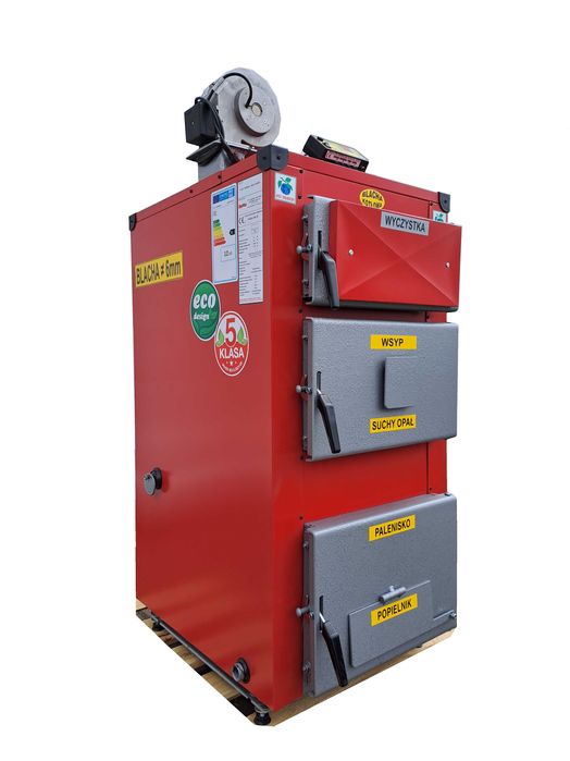 Piec Kocioł 12kw do 110m2 na Węgiel Drewno 5 Klasa +Sterownik Dmuchawa