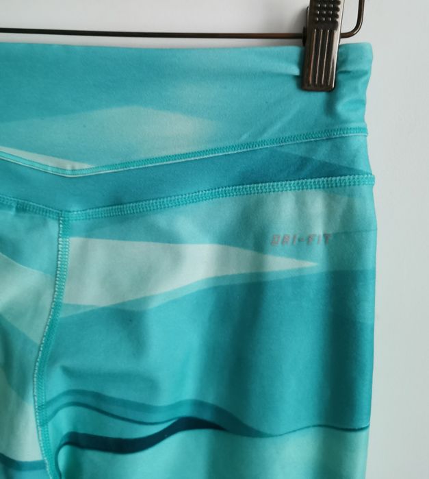 Nike legginsy sportowe damskie logowane wzór S