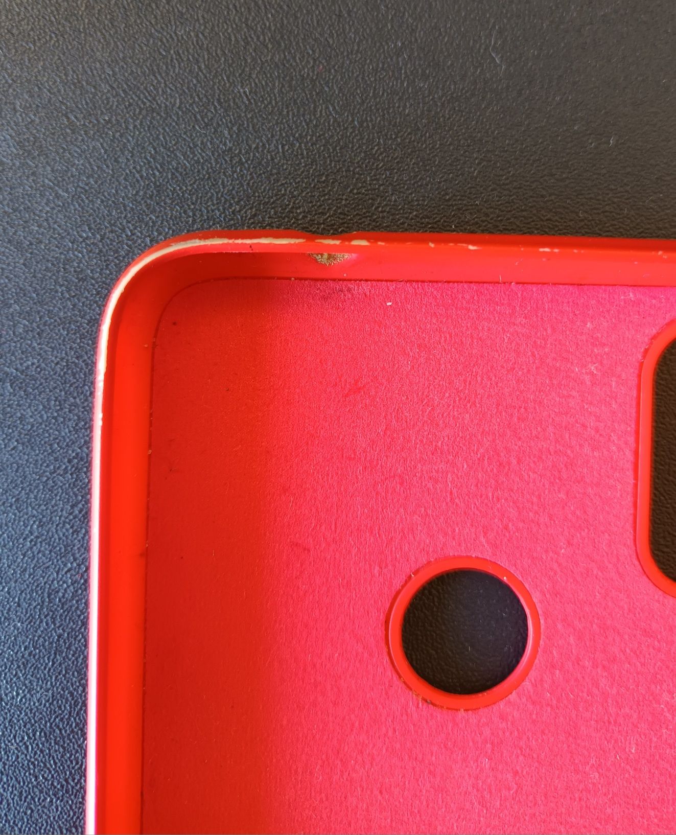Capa vermelha para telemóvel (Xiaomi Redmi Note 7)