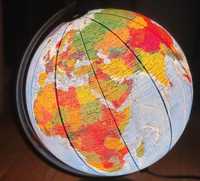 Глобус 2 в 1. Фізично-політичний з підсвічуванням. Діаметр шара 32 см
