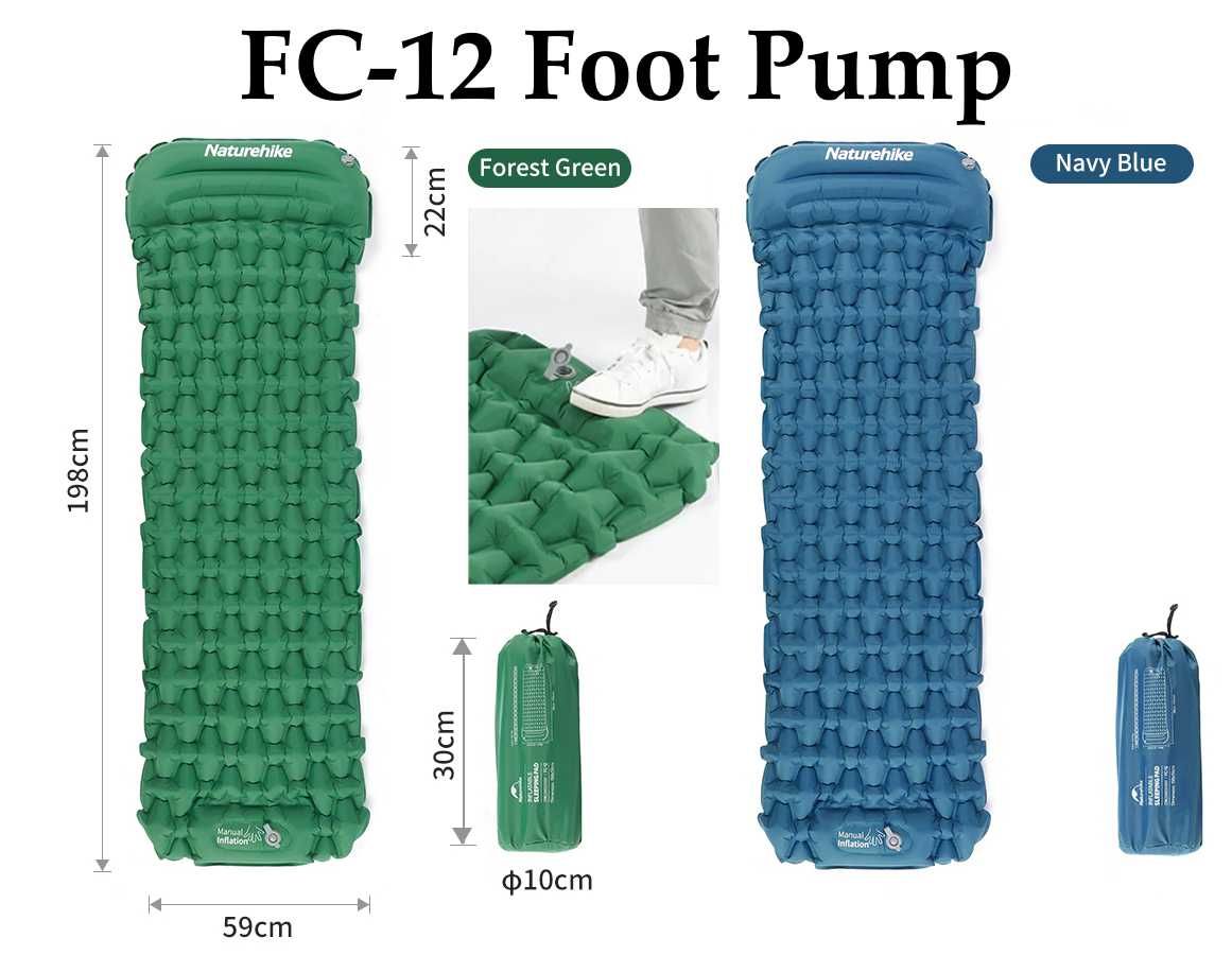 Надувний коврик Naturehike FC-10 FC-12 каремат килимок матрац