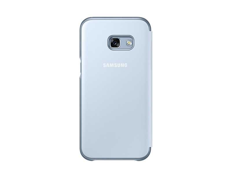 Etui Samsung Neon Flip Cover Case blue niebieskie do Galaxy A3 2017