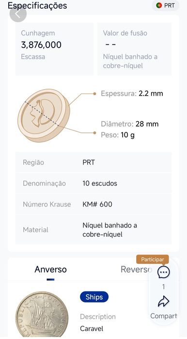 2 Moedas 1971 Portugal
