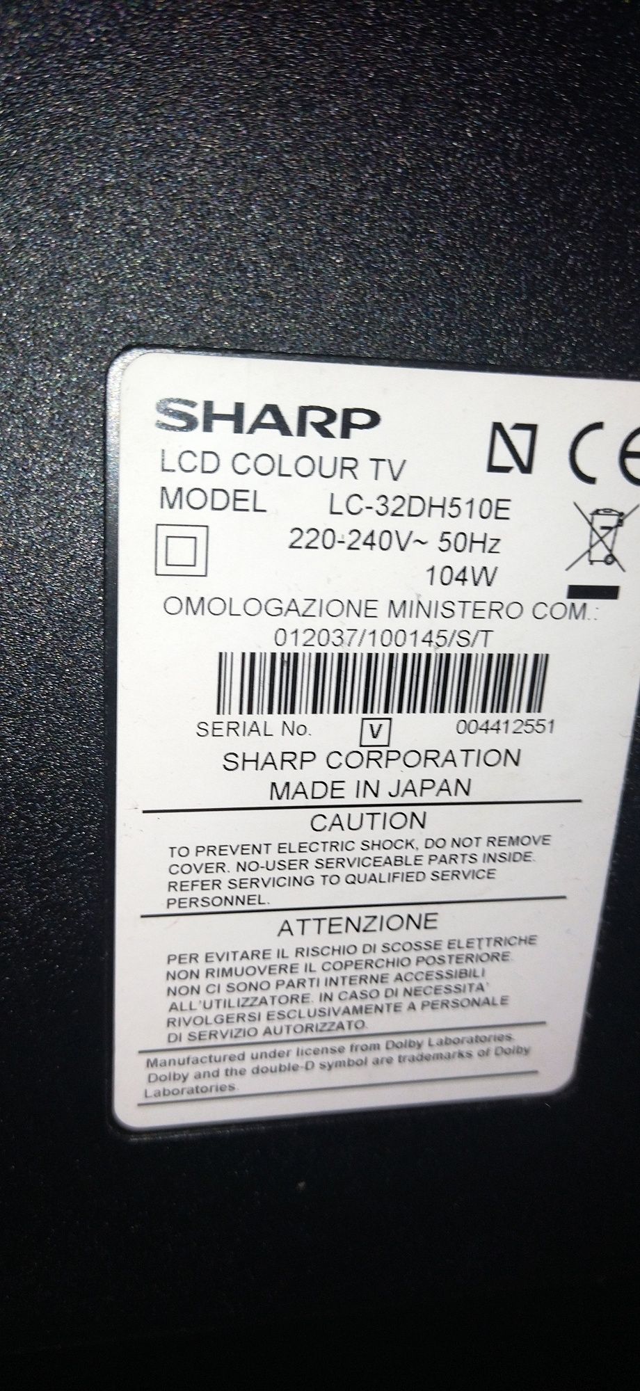 Telewizor Sharp tv LCD 32 cale