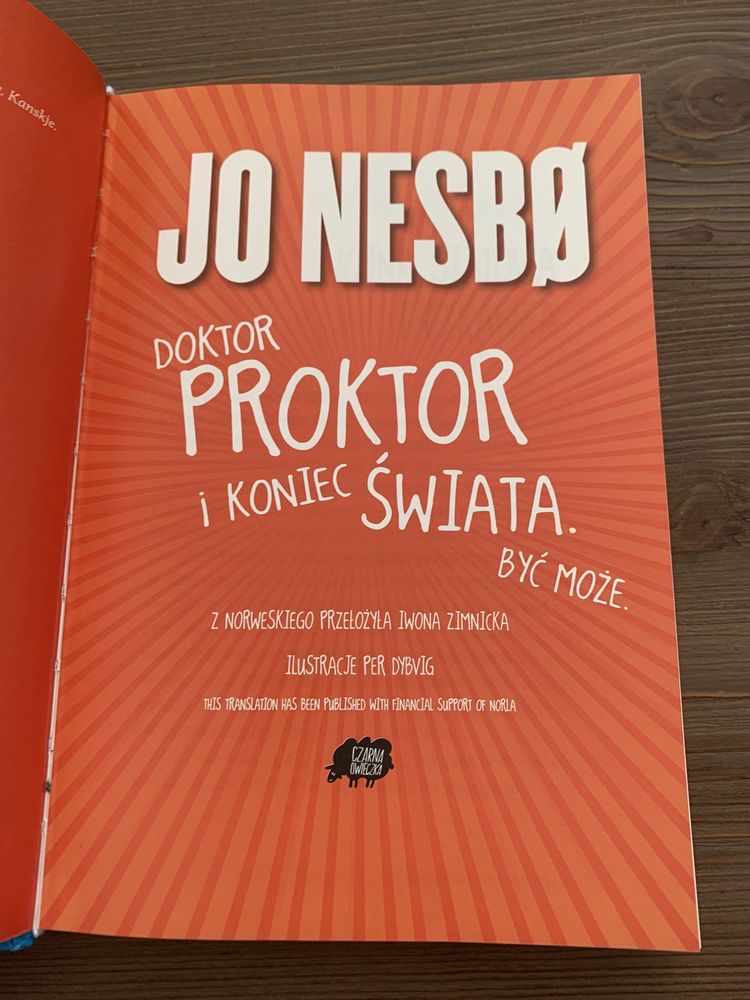 Doktor Proktor i koniec świata być może Jo Nesbo