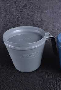 Stanley термокружка сіра термо чашка з кришкою кружка легка