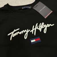 WOMAN SALE -30% Женский свитшот TOMMY HILFIGER черный кофта люкс s-xxl