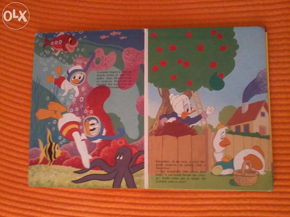 Livro Aventuras do Pato Donald Walt Disney 1982