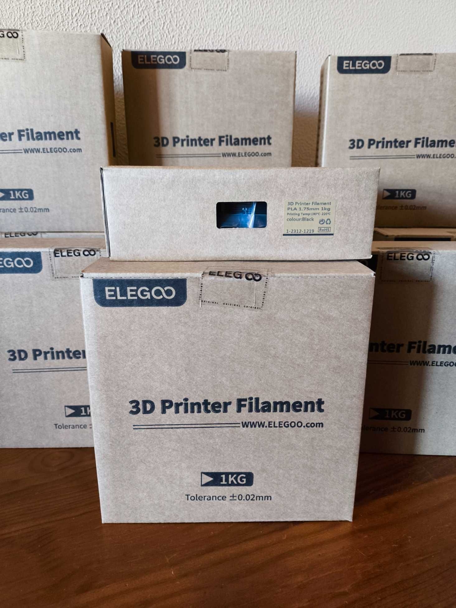 Filamento PLA Impressão 3D Elegoo Preto