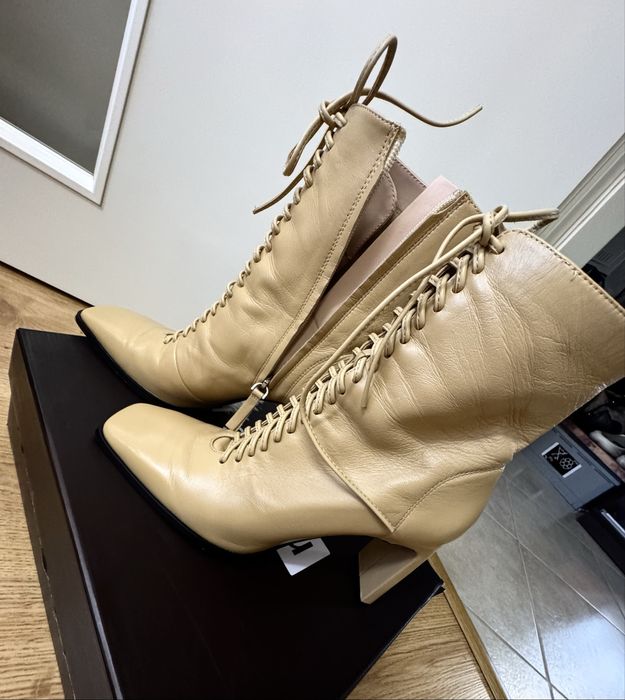 Ботинки ботильйони ZARA шкіряні кожа 38