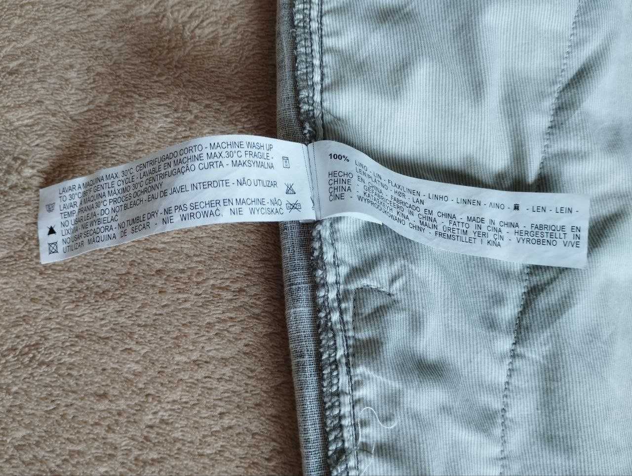 Льняные брюки свободного кроя Zara, р.40/48 рост ≈170-172