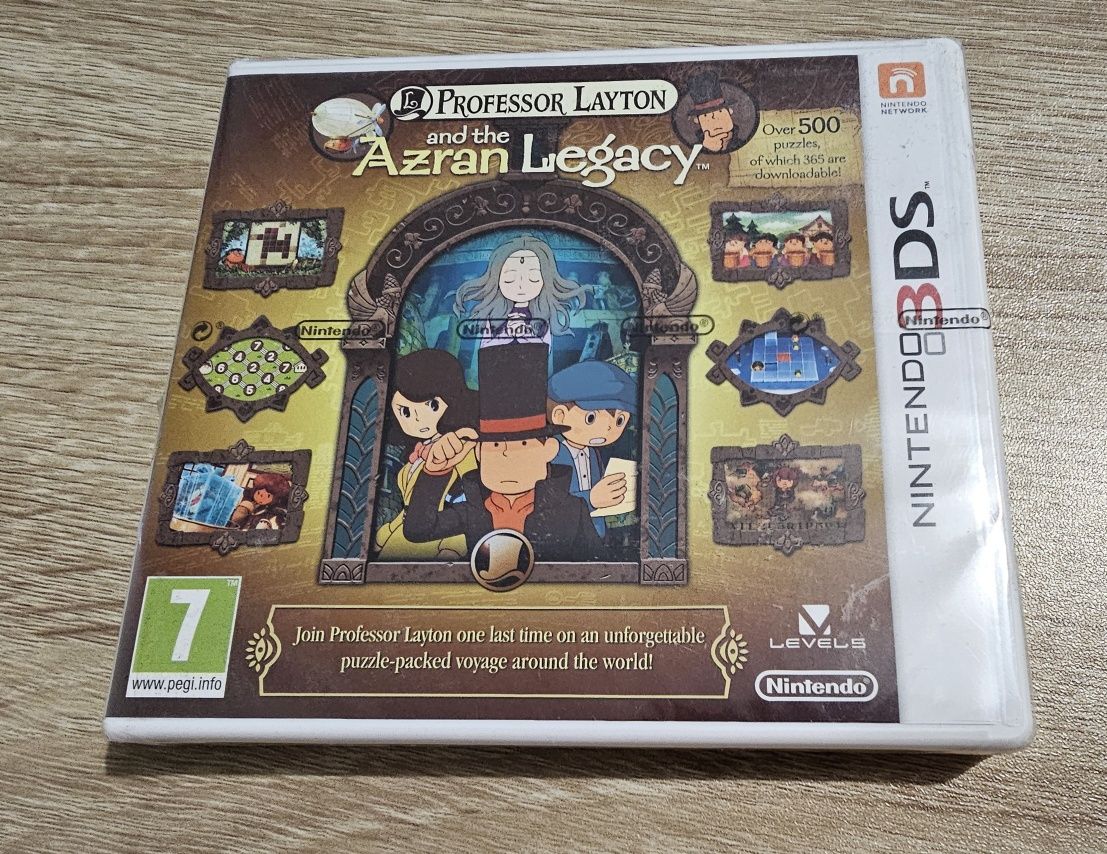 Professor Layton and the azran legacy 3DS nowa w folii