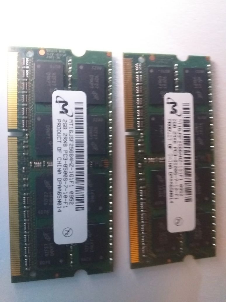 Pamięć RAM do laptopa DDR3 2x2 Gb.