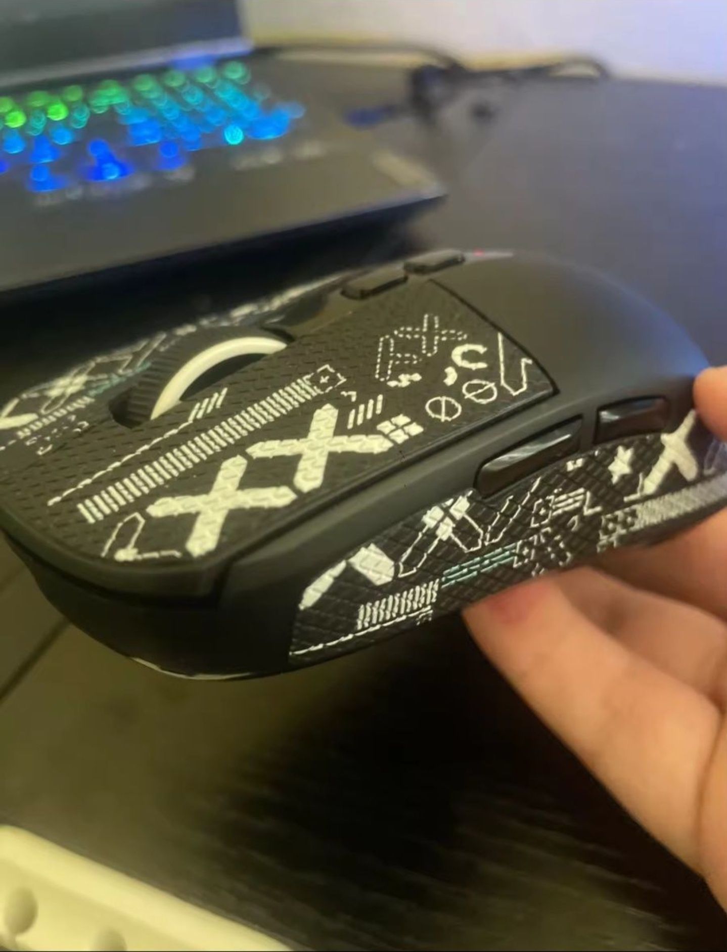 Ігрова миша Attack Shark X6 на топовому сенсорі 26000 dpi + dock RGB
