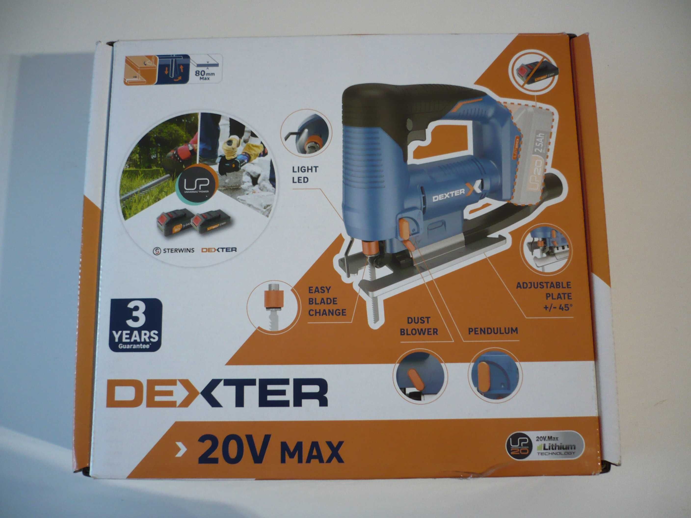 wyrzynarka akumulatorowa Dexter UP20
