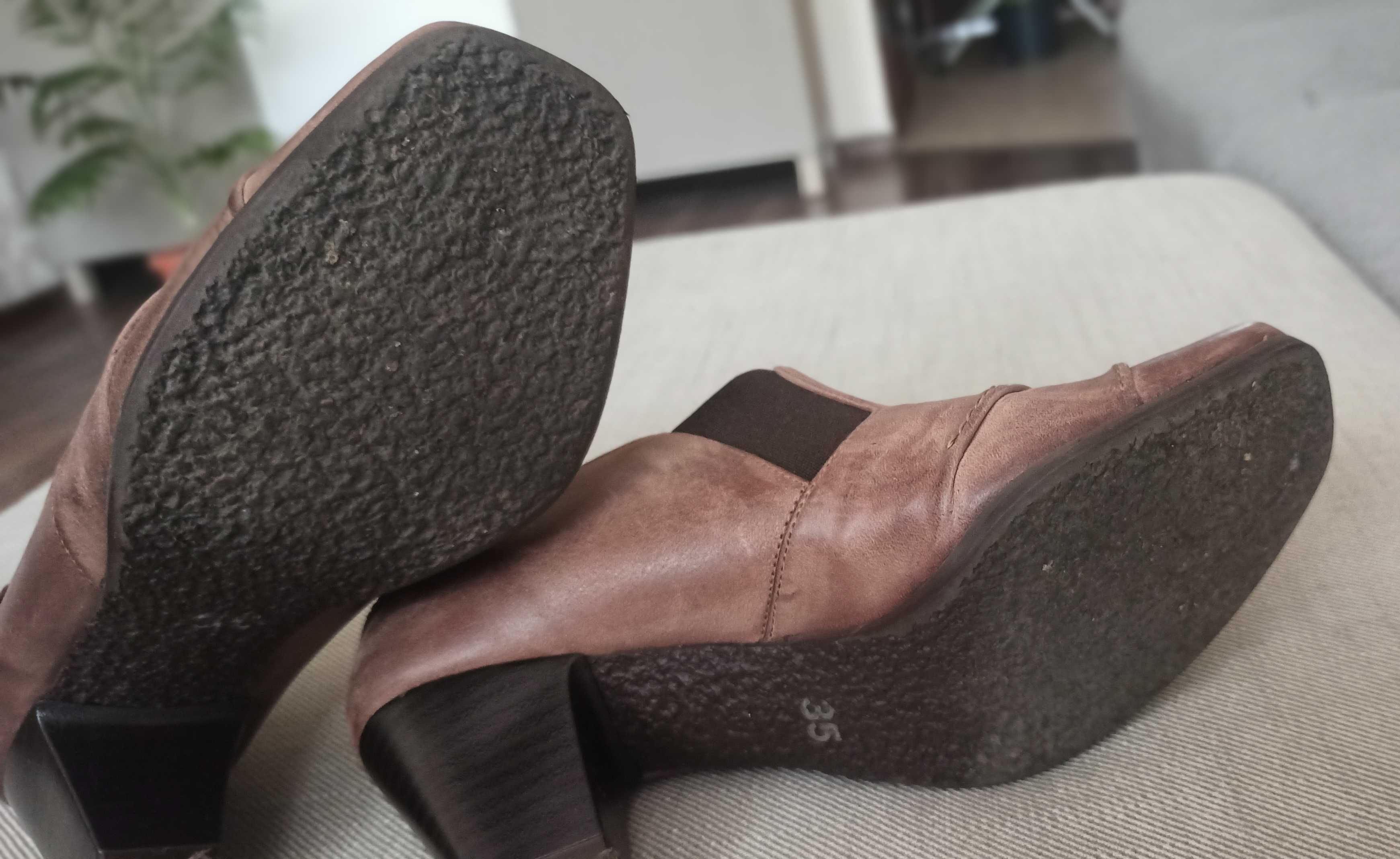 Włoskie buty skórzane Edeo rozmiar 35