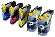 Tusz 5x Brother LC 121 LC123 do drukarki DCP-J132W DCP-J152W kartridże