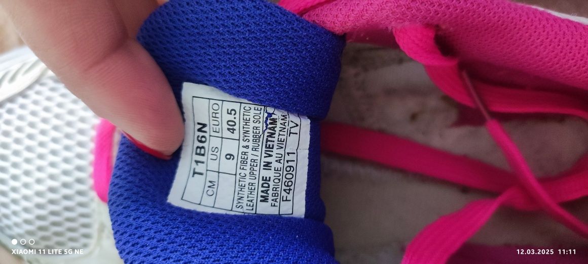Кроссовки Asics женские t1b6n 40.5, 41 размер 25,5, 26 см
