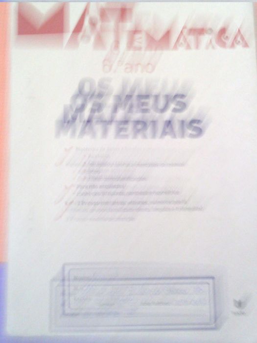 6 º ano; Inglês Português Historia Geografia Matemática EV FQ C N