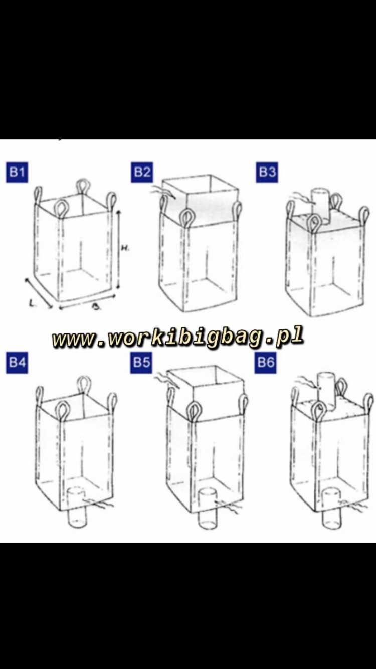 worki big-bag 91X90X203 NOWE big bagi begi różne konfiguracje