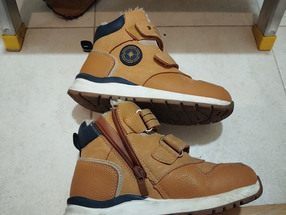 Buty kozaki zimowe ocieplane chłopięce r. 30