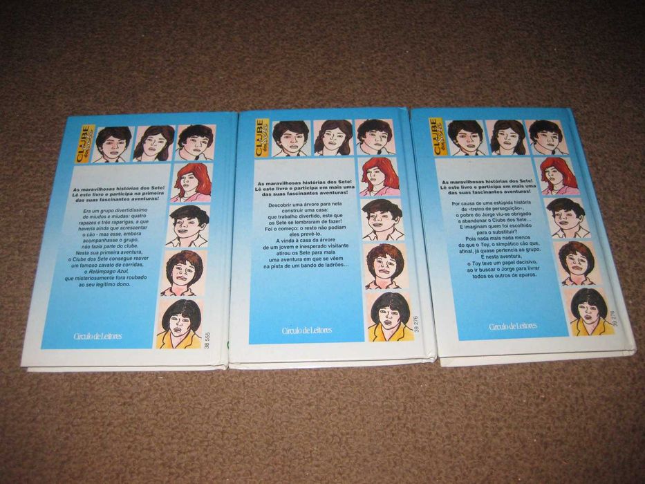 3 Livros da Colecção "Os Sete" de Enid Blyton