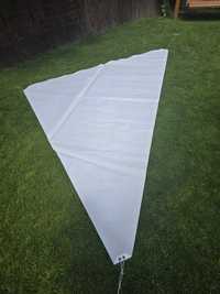 Żagiel przeciwsłoneczny biały trójkąt