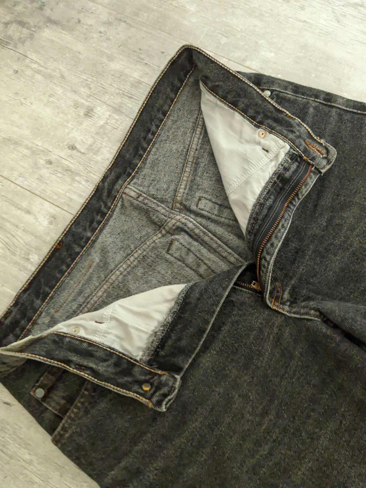 MUSTANG Premium Czarne Jeansy dżinsy jeans Spodnie JAK NOWE! R. 30/32