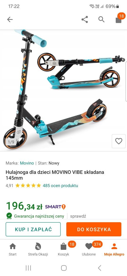 Hulajnoga modivo Vibe miejska