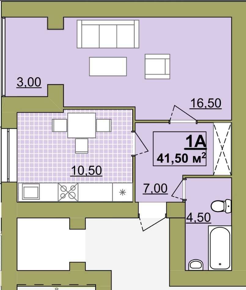 Центр. Продаж 1 кім квартири 41.5м2, неподалік Драмтеатру.