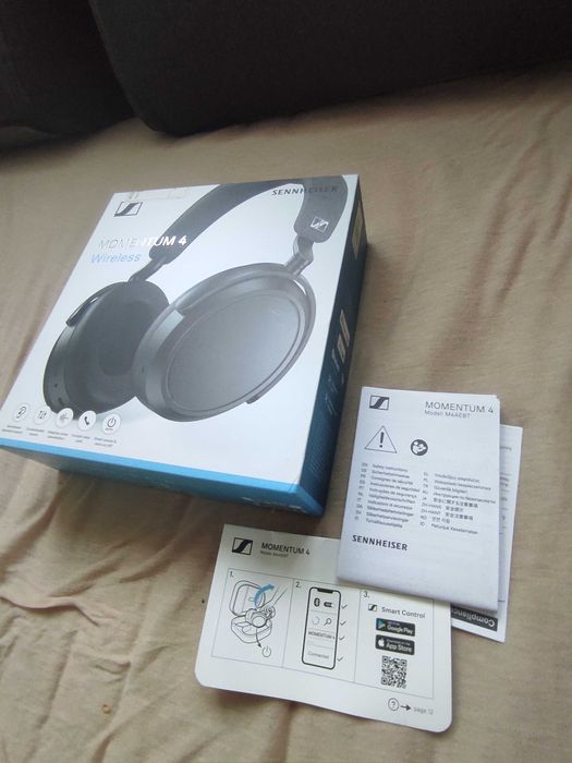 PUDEŁKO Do Sennheiser Momentum 4 + instrukcja jak na zdjęciu
