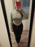Nowa bluzka 38 długi rękaw, crop top, golf